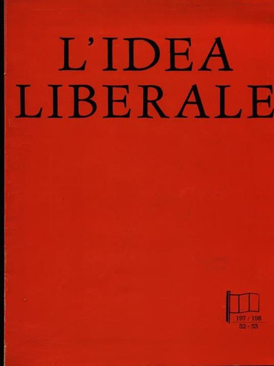 L' idea liberale 197-198/52-53 - copertina