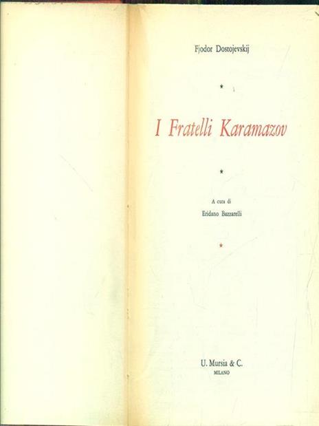 fratelli Karamazov - Fëdor Dostoevskij - 3