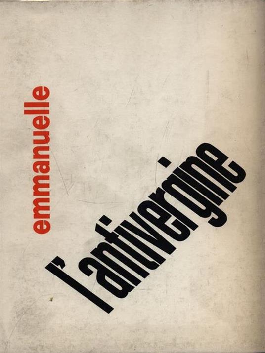 L' antivergine. Libro secondo - Emmanuelle - copertina