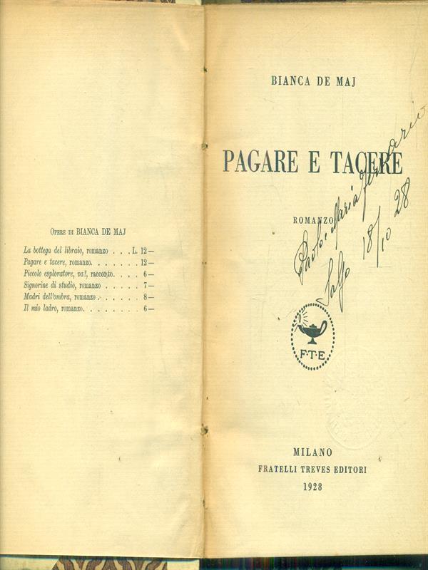 Pagare e tacere