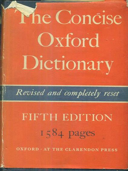 The concise Oxford Dictionary - copertina