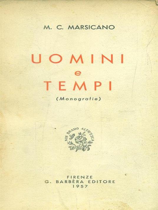 Uomini e tempi - copertina