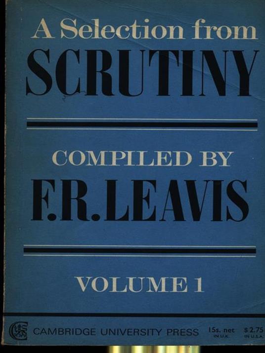 A selection from scrutiny vol. 1 - copertina