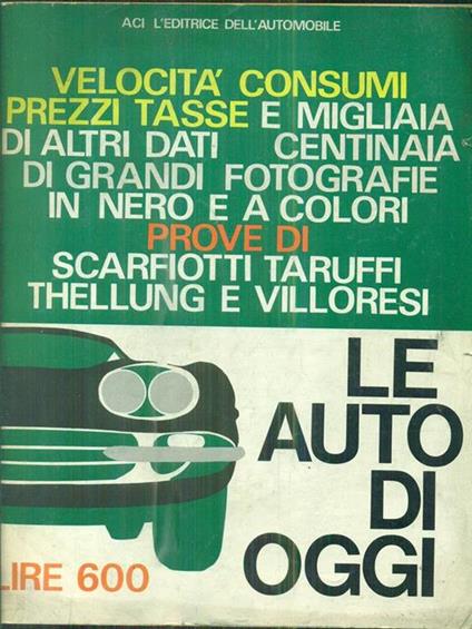 Le auto di oggi 1967 - copertina