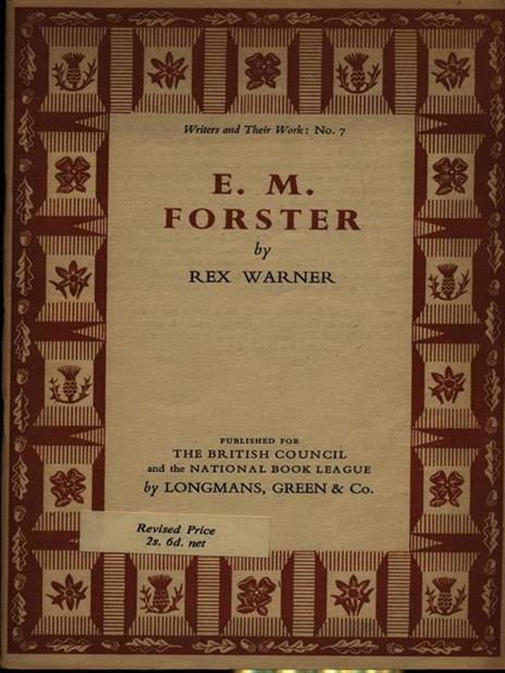 E.M. Forster - Rex Warner - copertina