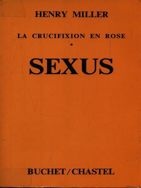 Sexus - Henry Miller - copertina