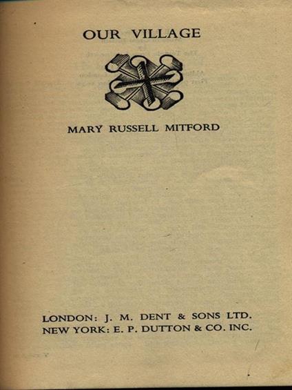 Our village - Mary Russell Mitford - copertina