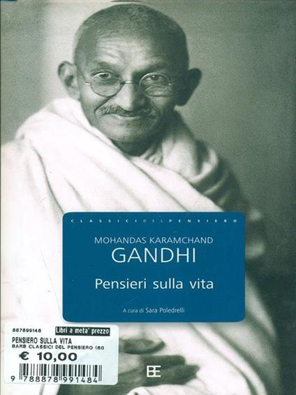 Pensieri sulla vita - Mohandas Karamchand Gandhi - copertina