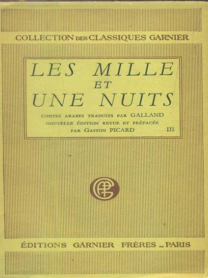 Les mille et une nuits III - Gilbert Picard - copertina