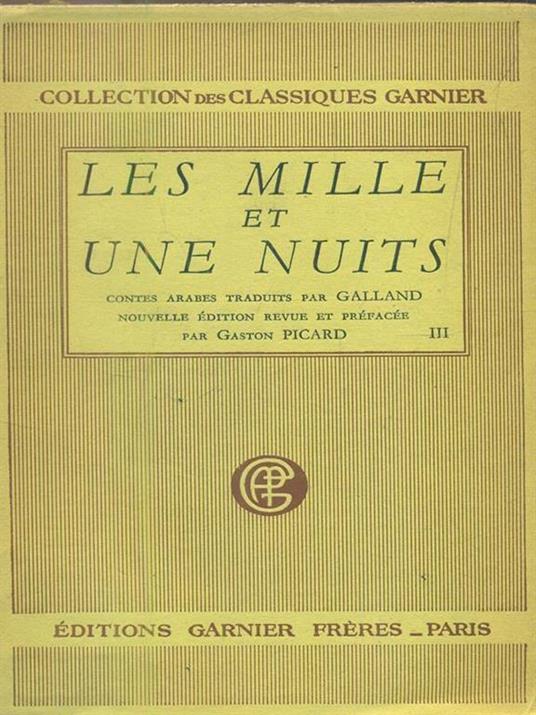 Les mille et une nuits III - Gilbert Picard - copertina