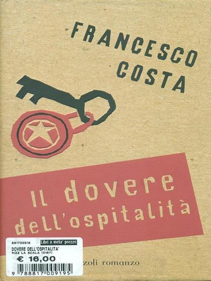 Il dovere dell'ospitalità - Francesco Costa - copertina