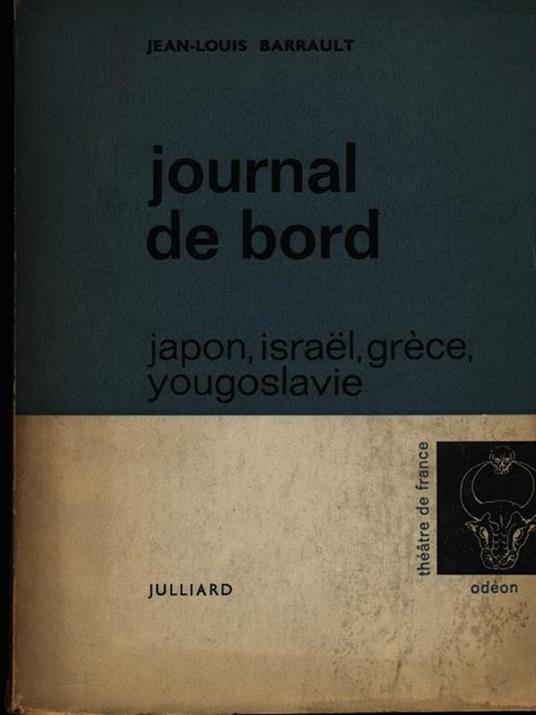 Journal de bord - Jean-Louis Barrault - copertina
