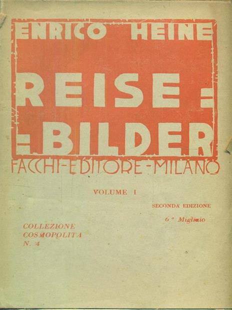 reisebilder vol I - Heinrich Heine - copertina