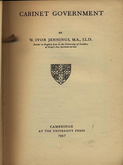 Cabinet government - copertina