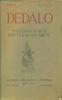 Dedalo anno II fasc III Agosto MCMXXI - 2