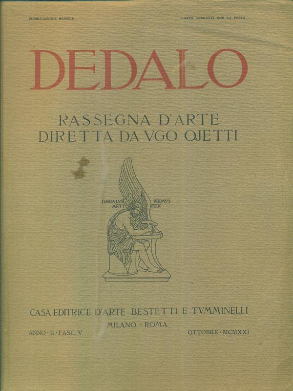 Dedalo anno II fasc V - Ottobre MCMXXI