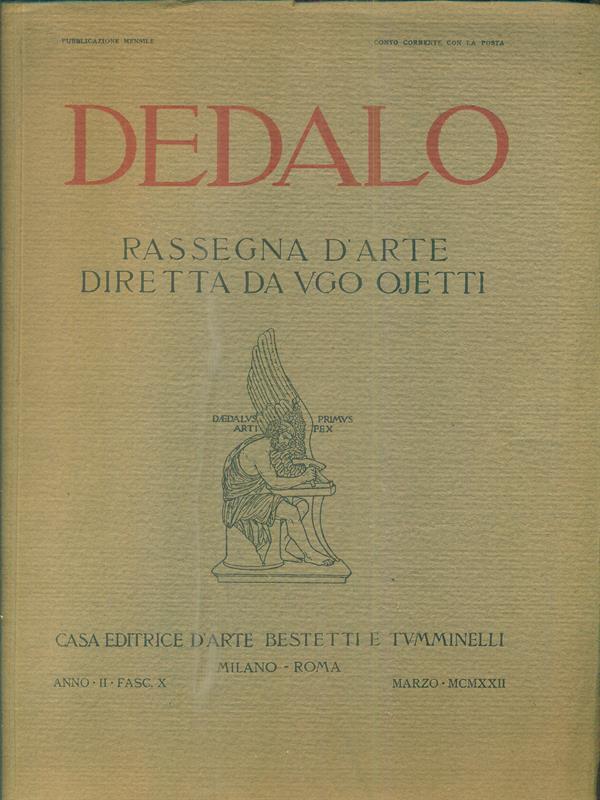 Dedalo anno II fasc X Marzo MCMXXII
