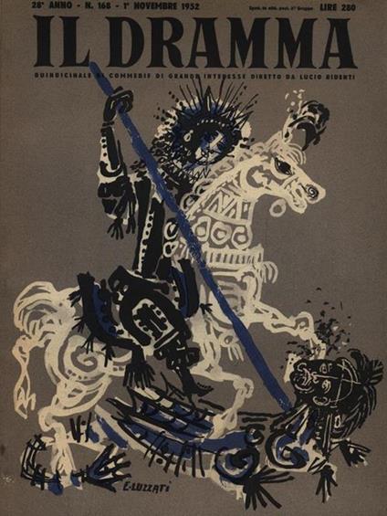Il Dramma N. 168 / 1 Novembre 1952. Il burattino - copertina