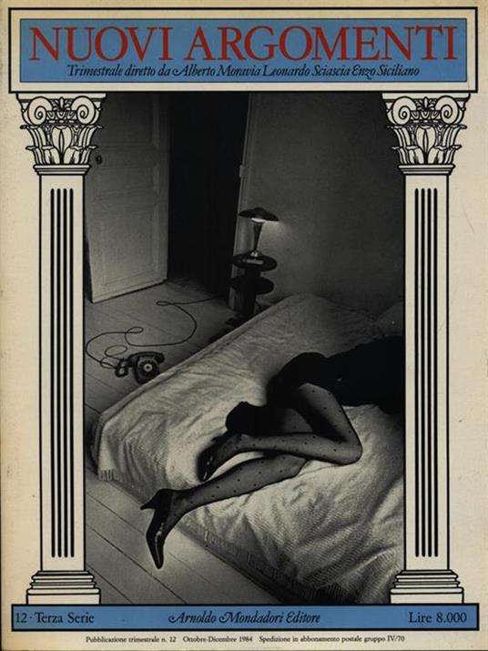 Nuovi Argomenti N. 12 Ottobre Dicembre 1984 - copertina