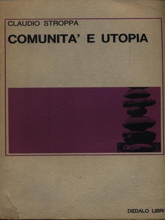 Comunità e utopia - Claudio Stroppa - copertina