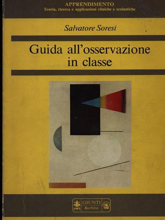Guida all'osservazione in classe - Salvatore Soresi - copertina