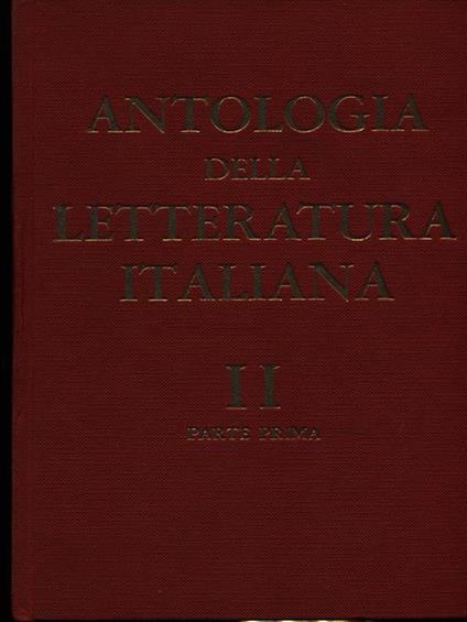 Antologia della letteratura italiana vol. II parte prima - copertina