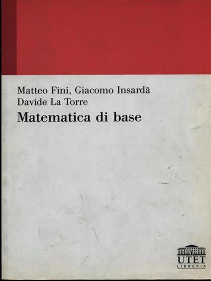 Matematica di base - copertina