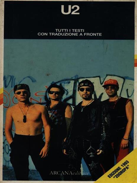 U2 - Tutti i testi con traduzione a fronte - Davide Sapienza - copertina