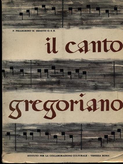 Il canto gregoriano vol. 1 - Tecnica vocale - A. Pellegrino - copertina