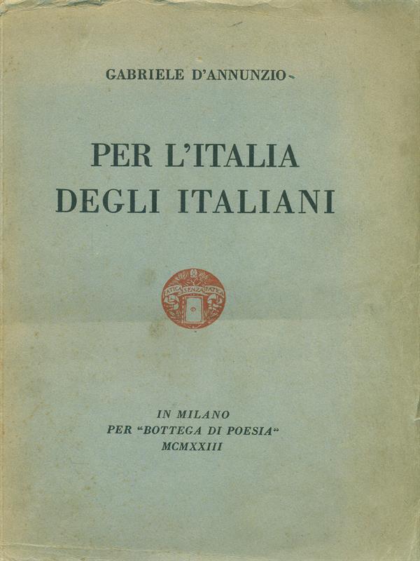 Per l'Italia degli italiani