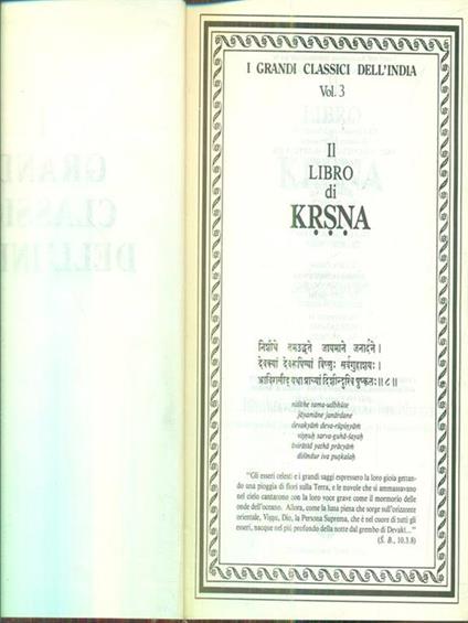 I grandi classici dell'India. Vol 3 - copertina