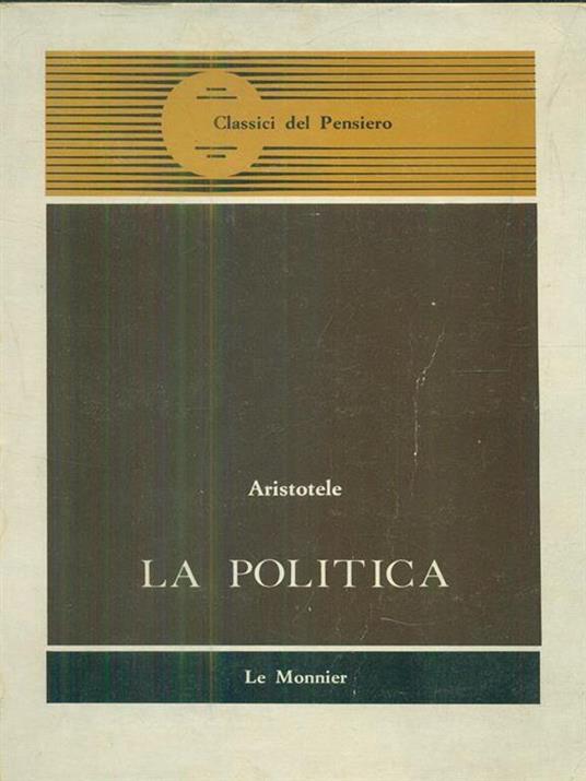 La politica - Aristotele - copertina