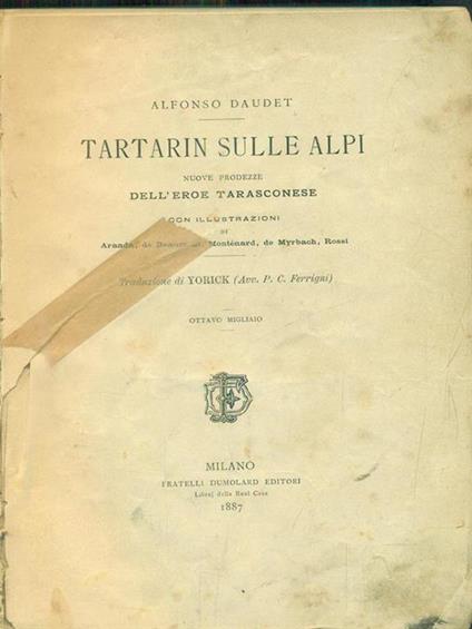 Tartarin sulle alpi - Alphonse Daudet - copertina