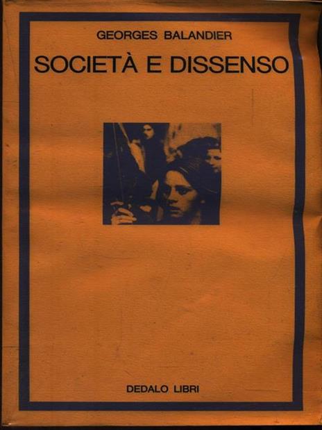 Società e dissenso - Georges Balandier - copertina