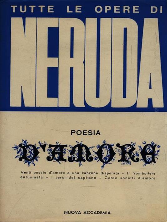 Poesia d'amore - Pablo Neruda - copertina