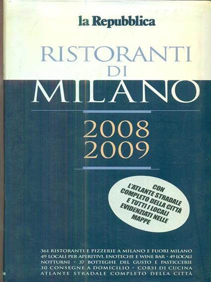 Ristoranti di Milano 2008 2009 - copertina