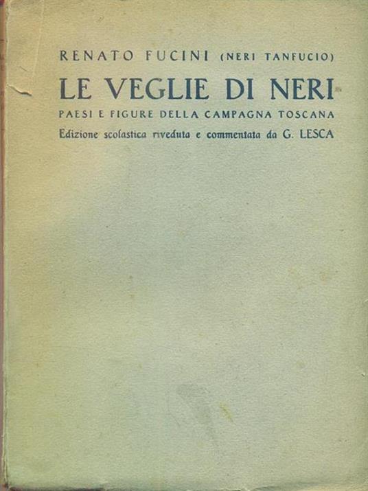 Le veglie di neri - Renato Fucini - copertina