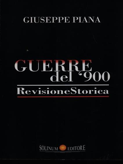 Guerre del '900 - Giuseppe Piana - copertina