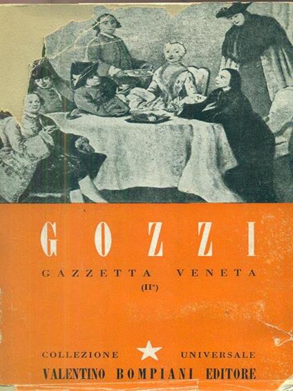 gazzetta veneta II - Carlo Gozzi - copertina