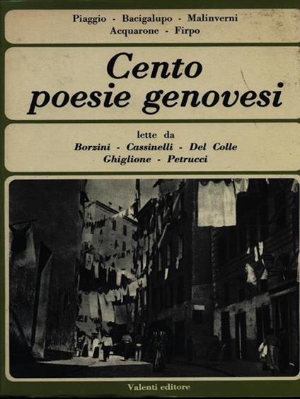 Cento poesie genovesi - copertina