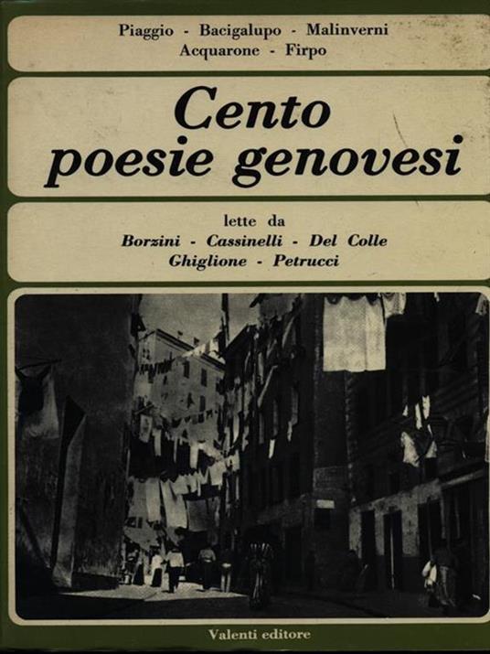 Cento poesie genovesi - copertina