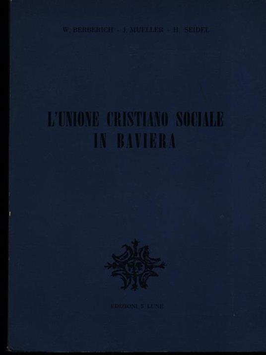 L' Unione cristiano sociale in Baviera - copertina
