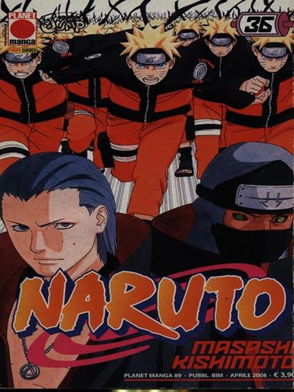Naruto n. 36/aprile 2008 - Masashi Kishimoto - copertina