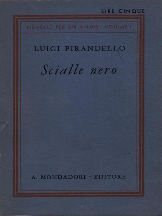 Scialle nero - Luigi Pirandello - copertina