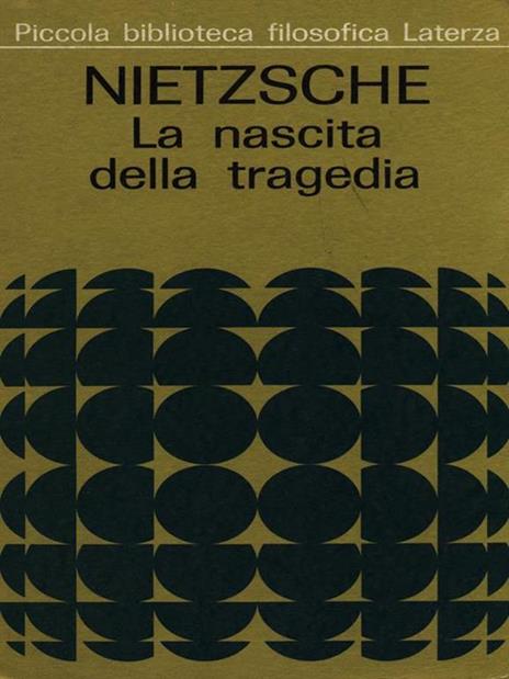 La nascita della tragedia - Friedrich Nietzsche - copertina
