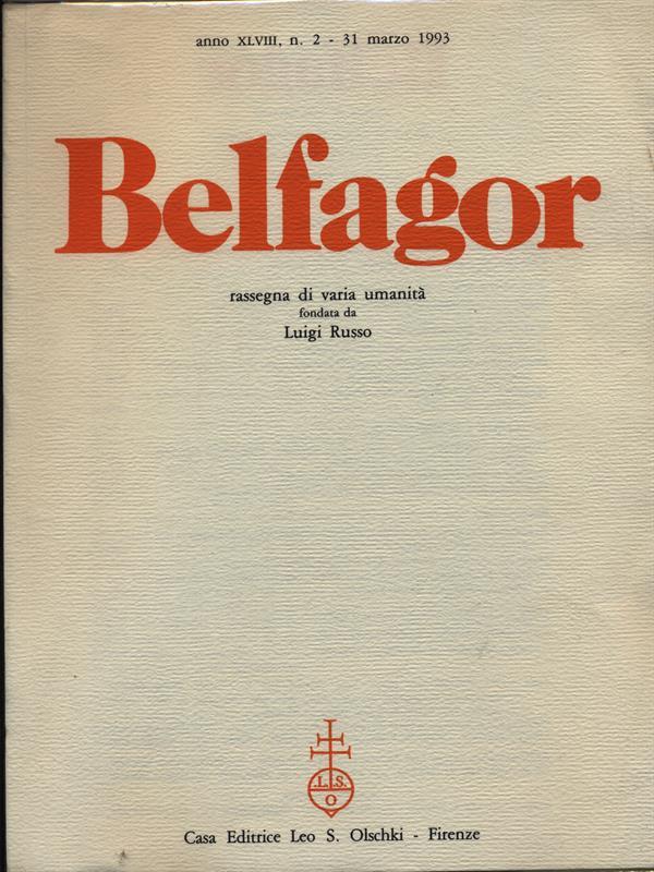 Belfagor n. 2/31 marzo 1993