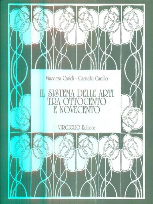 Il sistema delle arti tra ottocento e novecento - copertina