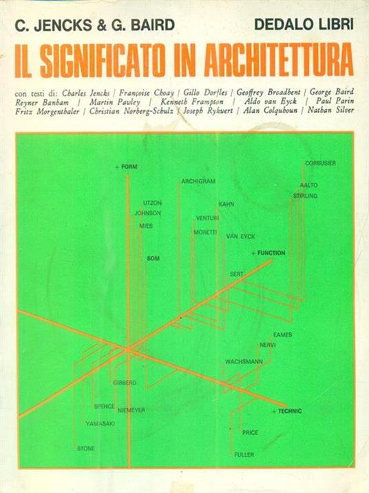 Il significato in architettura - Charles Jencks - copertina