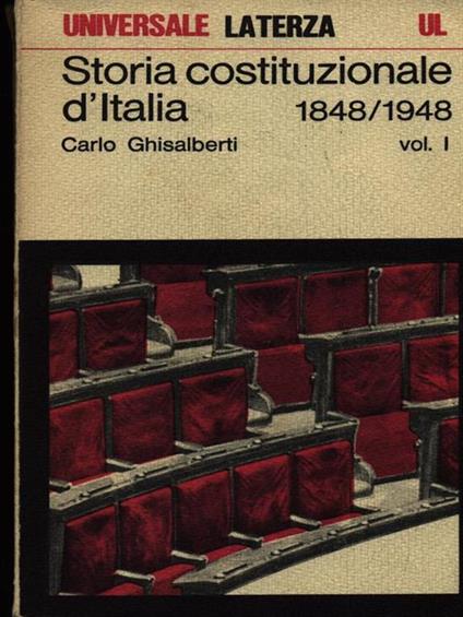Storia costituzionale d'Italia 2vv - Carlo Ghisalberti - copertina