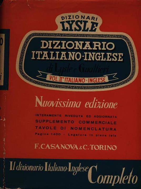 Dizionario italiano inglese vol 2 - 2